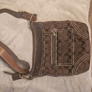 Coach Brown Signature Crossbody Bag